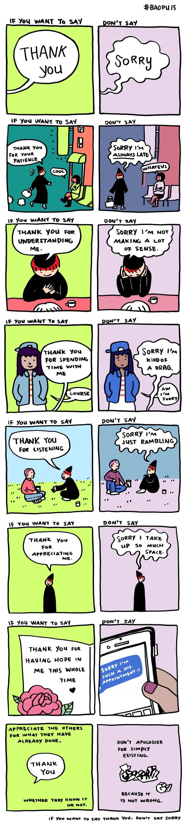 Thank You Not Sorry Image