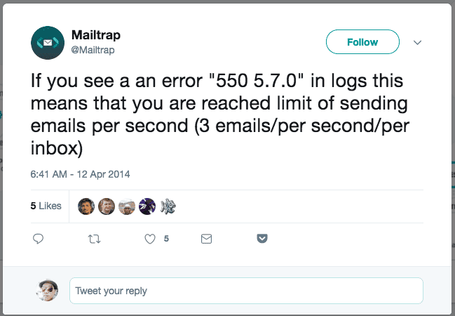 MailTrap Error Image